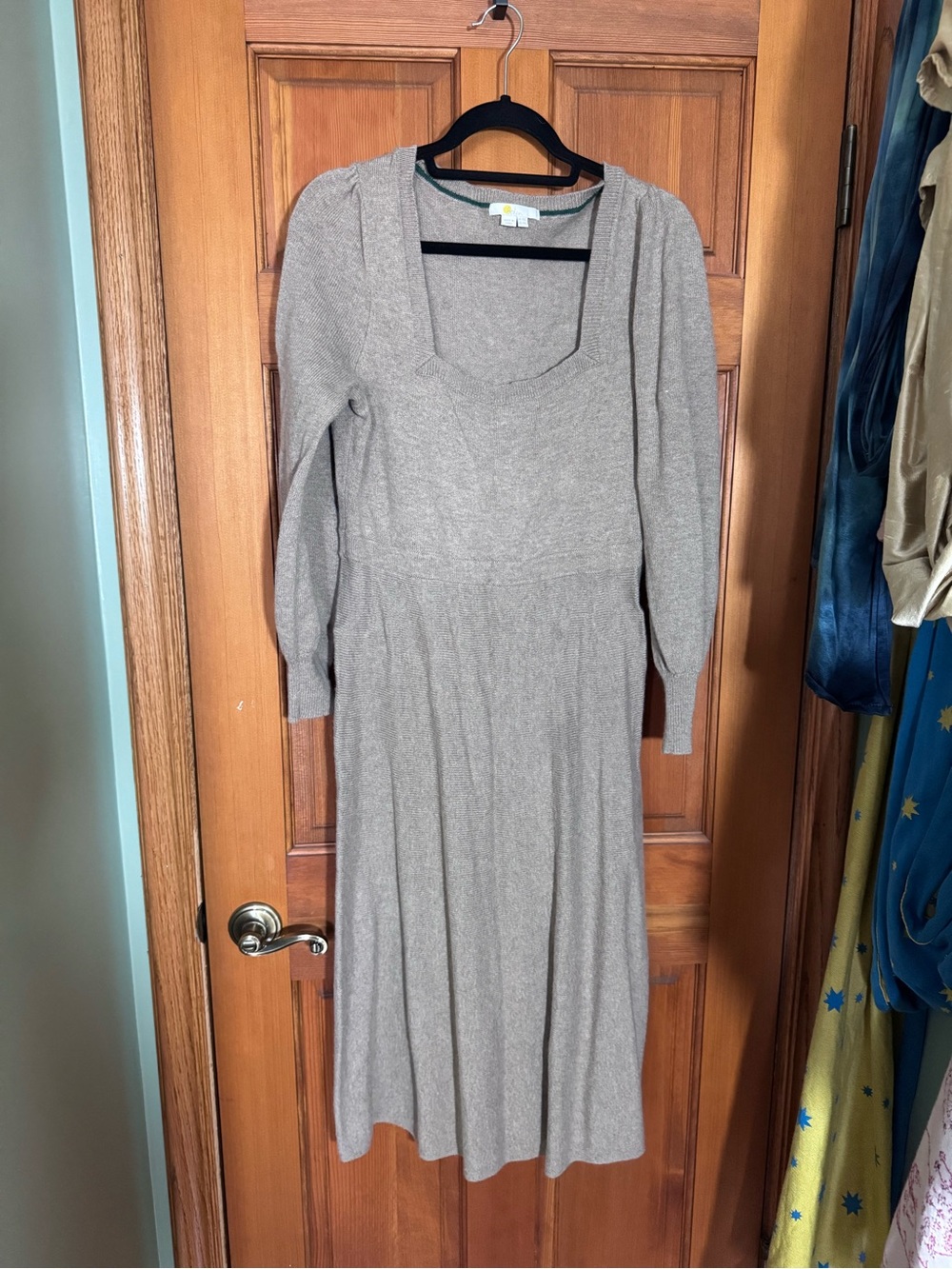 Boden Wool Blend Midi Dress 14L